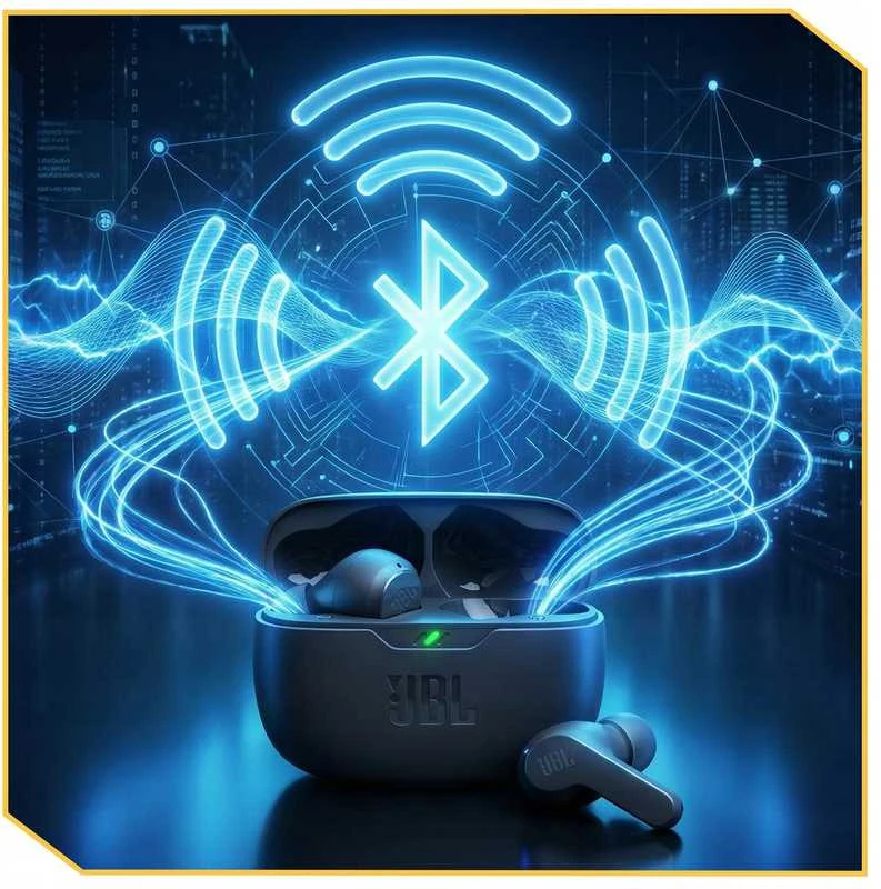 JBL Wave Beam TWS belaidės ausinės, Bluetooth 5.1, juodos