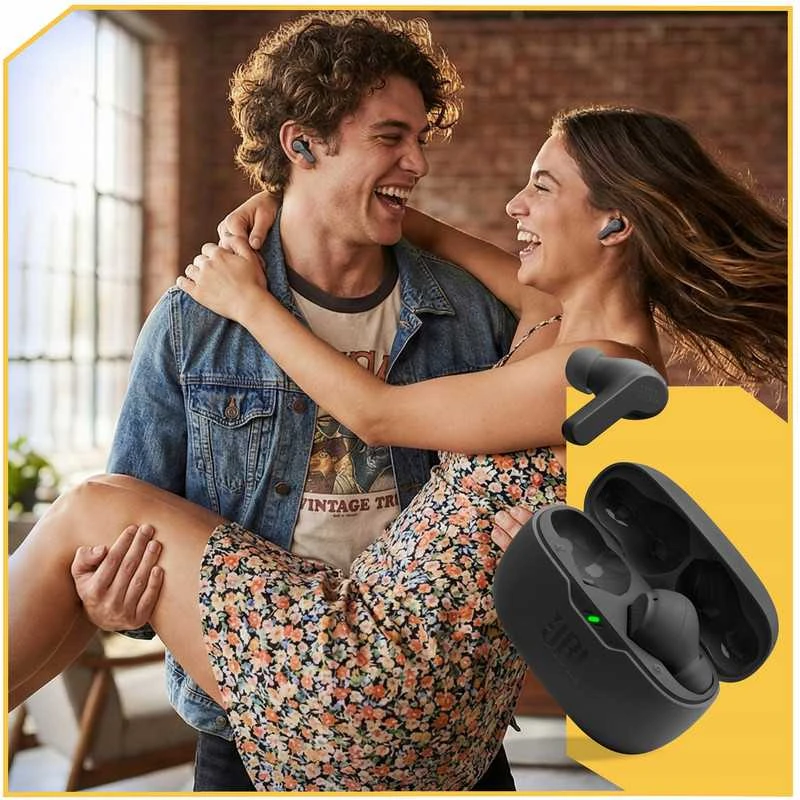 JBL Wave Beam TWS belaidės ausinės, Bluetooth 5.1, juodos