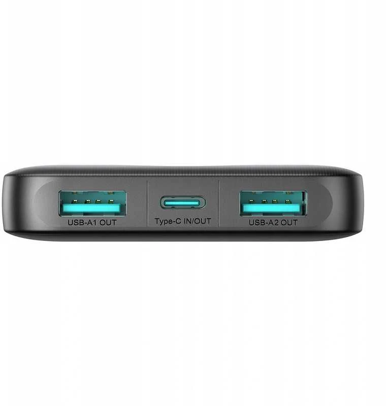Joyroom 10000 mAh powerbank – 2×USB-A + USB-C, greitas ir stilingas