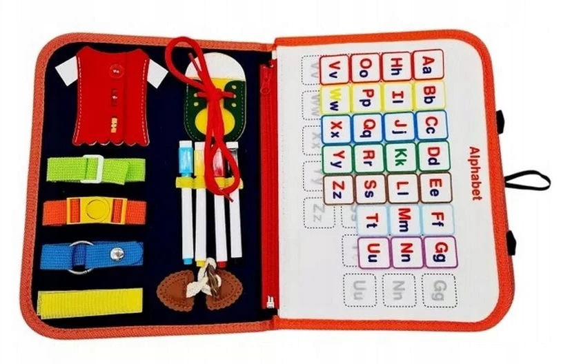 Jutiminė lavinamoji Montessori knygelė, 3–6 m.