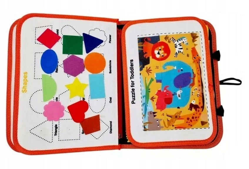 Jutiminė lavinamoji Montessori knygelė, 3–6 m.