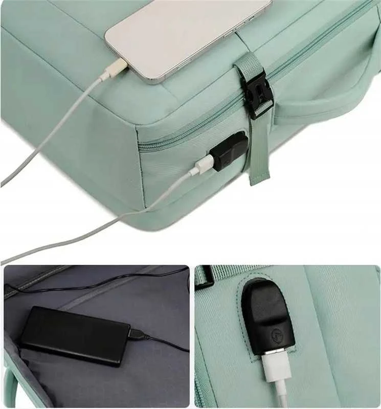 Kelioninė kuprinė juoda, USB