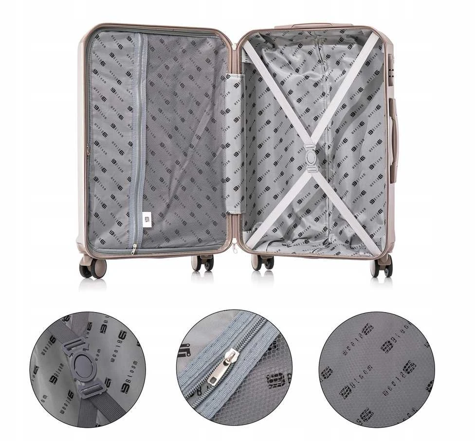 Kelioninis Kabininis lagaminas BLOOM M iš ABS plastiko, 7 spalvos + adresinė