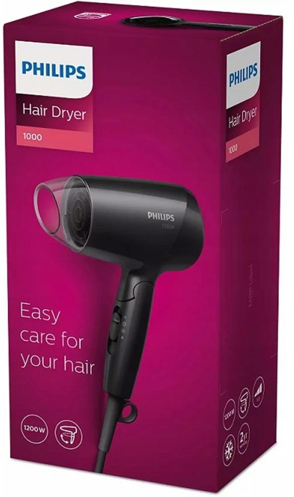 Kelioninis plaukų džiovintuvas Philips, 1200 W