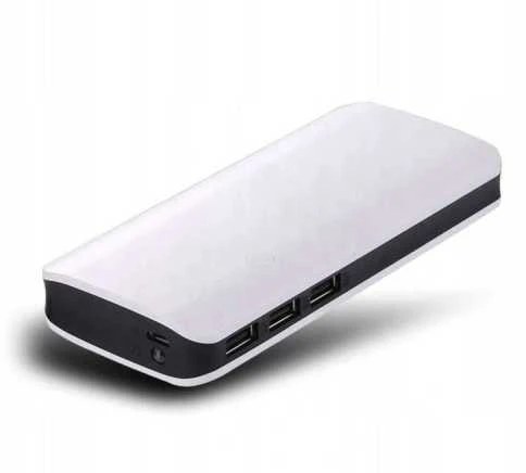 Kompaktiškas powerbankas 20000 mAh – 3×USB, žibintuvėlis, galingas ir universalus