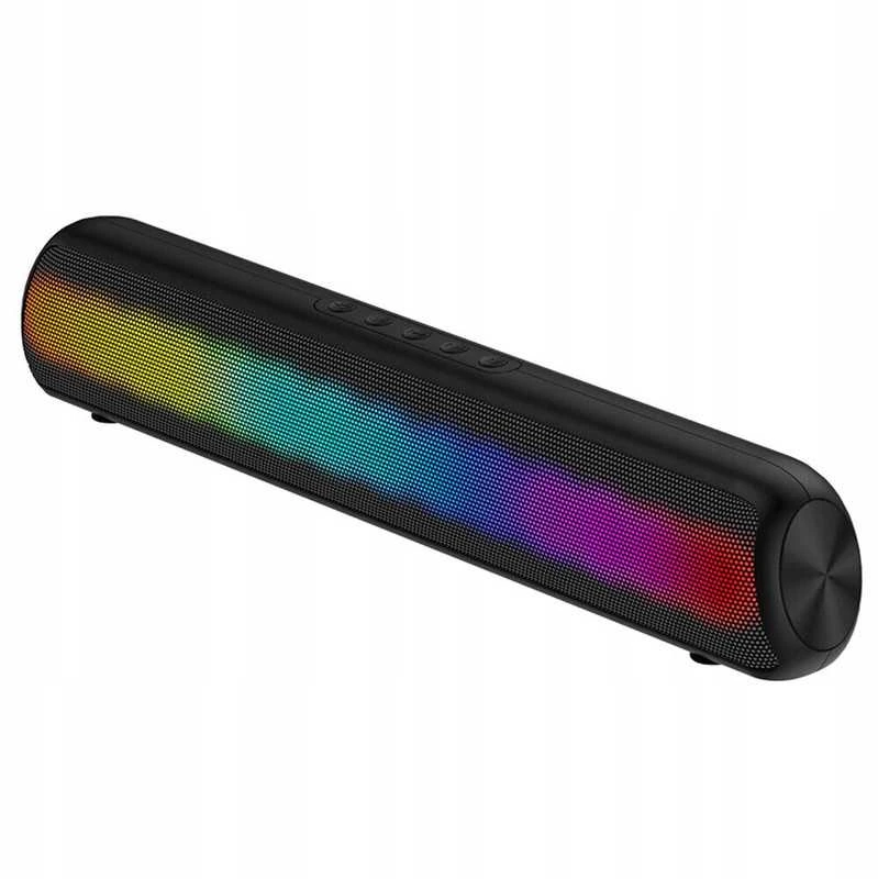Kompiuterinė „Soundbar“ kolonėlė nešiojamam kompiuteriui su USB ir LED apšvietimu