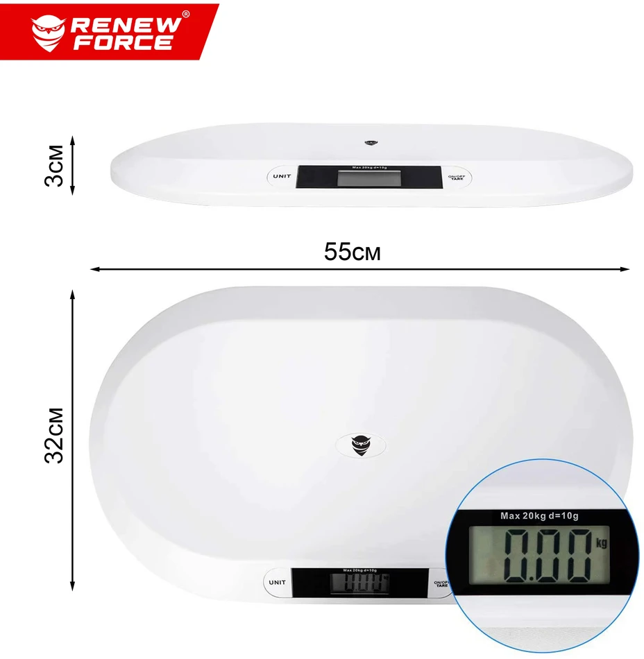 Kūdikių svarstyklės Renew Force, iki 20 kg