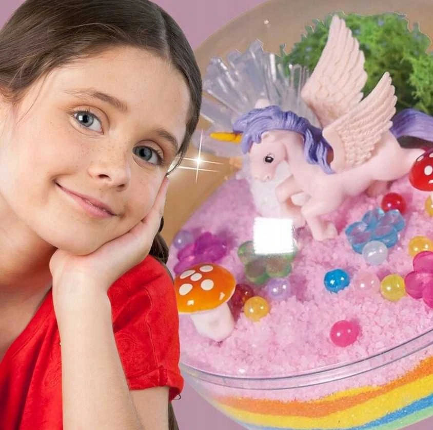 Kūrybinis vienaragio kristalų LED naktinės lempos rinkinys
