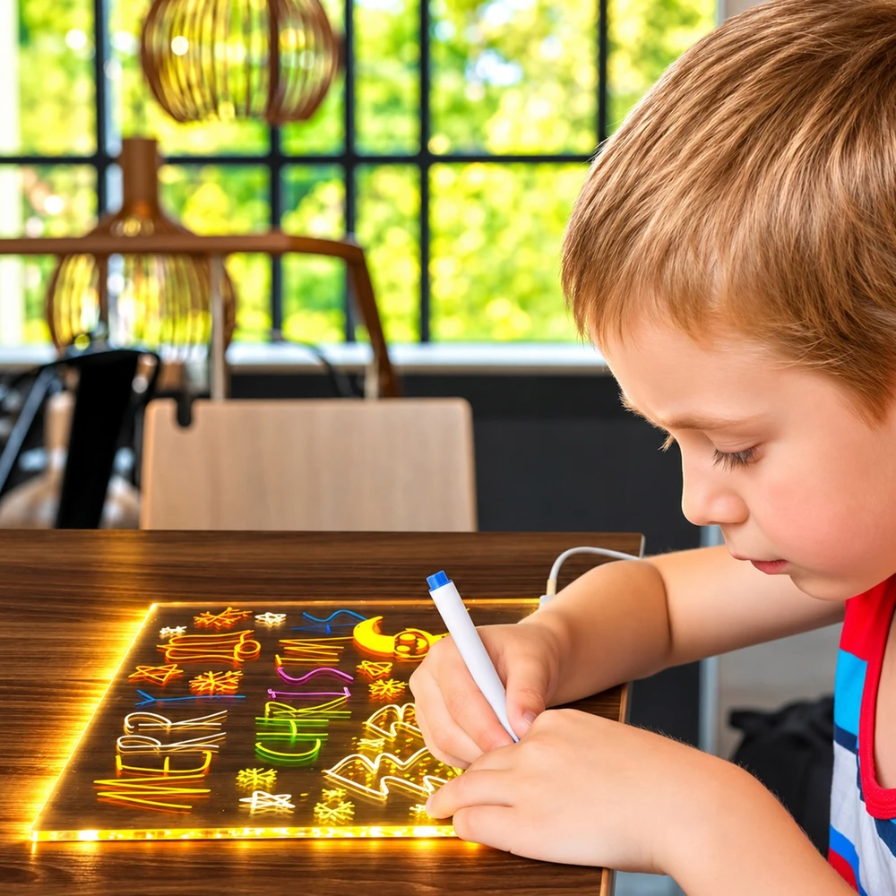 LED piešimo lenta NORIMPEX su 7 žymekliais