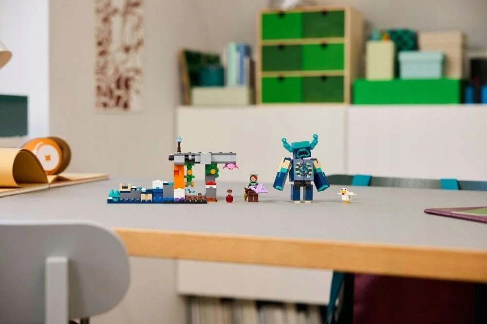 LEGO Minecraft susitikimo su sargu konstruktorius, 238 dalių