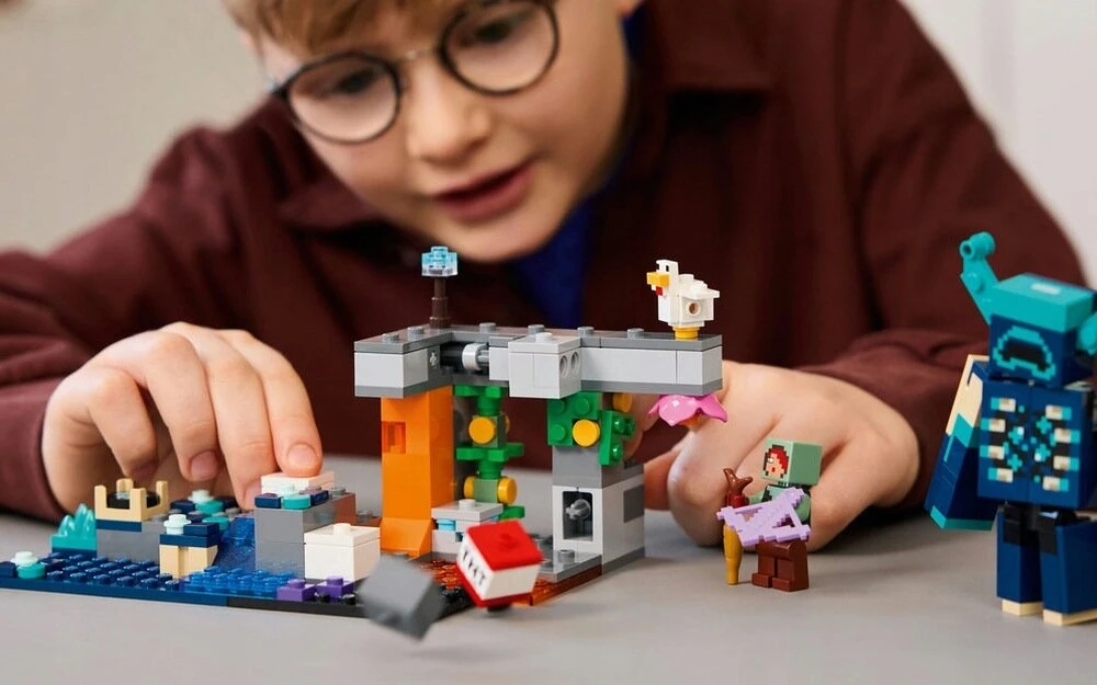 LEGO Minecraft susitikimo su sargu konstruktorius, 238 dalių