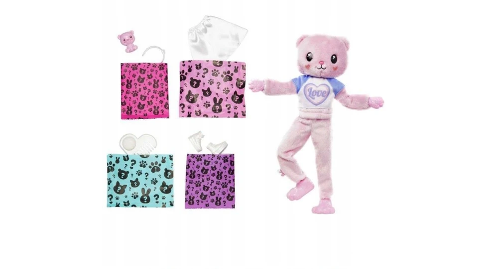 Lėlė Barbie Cutie Reveal rinkinys meškutė