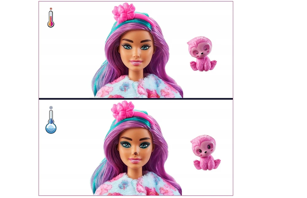 Lėlė Barbie Cutie Reveal rinkinys tingnukė