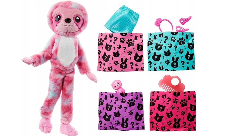 Lėlė Barbie Cutie Reveal rinkinys tingnukė