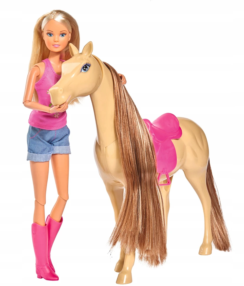 Lėlė su arkliu, 29 cm