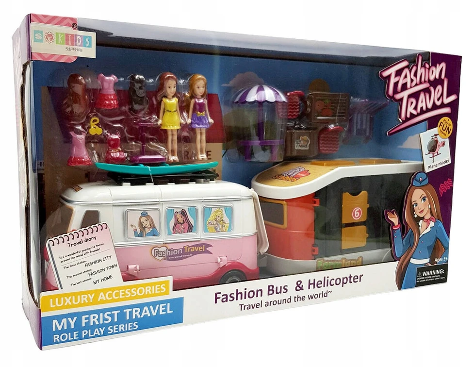 Lėlių kelioninis autobusas Sapphire Kids