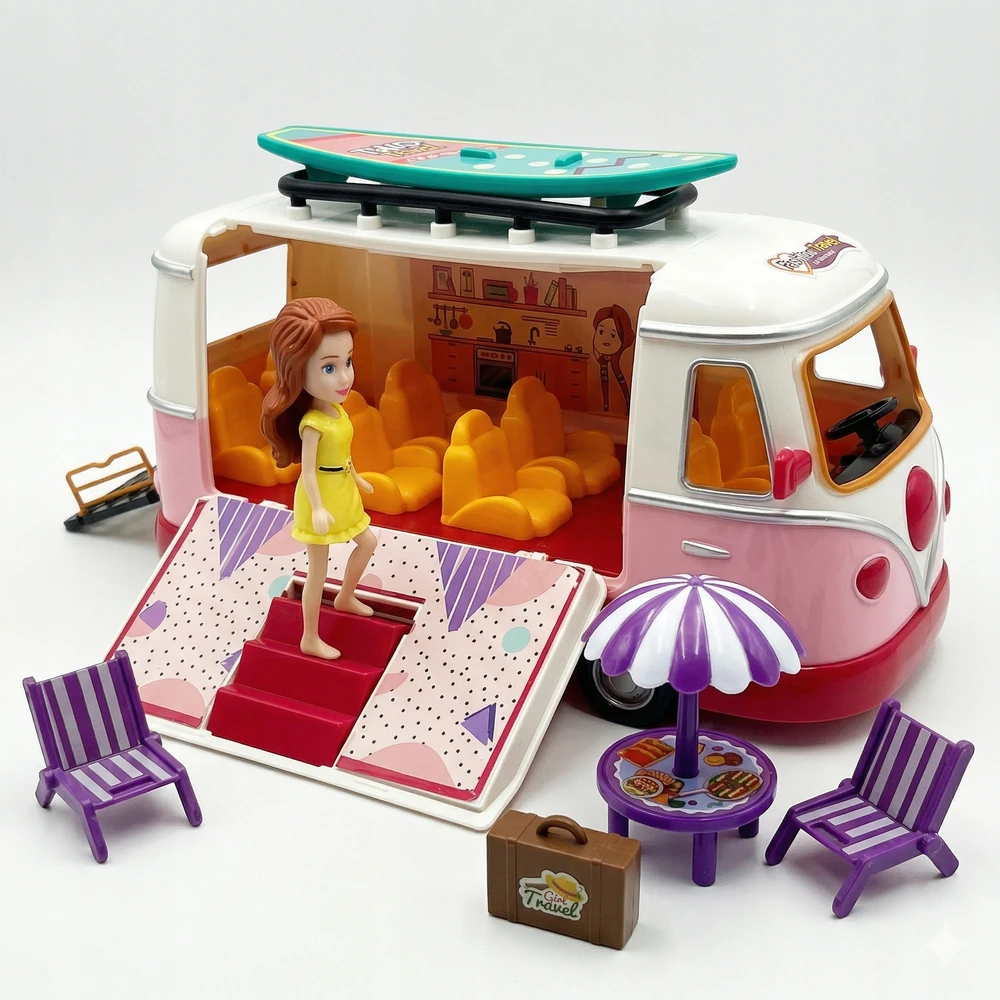 Lėlių kelioninis autobusas Sapphire Kids