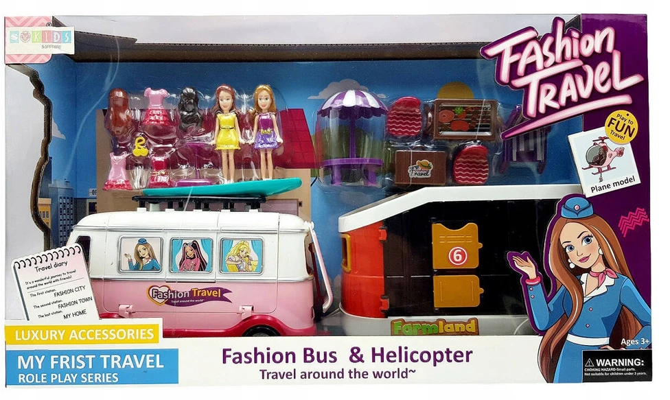 Lėlių kelioninis autobusas Sapphire Kids