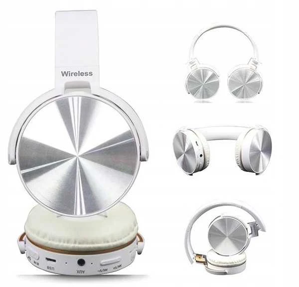 Lengvos belaidės Ant ausų uždedamos ausinės su Bluetooth, MP3 ir FM radiju