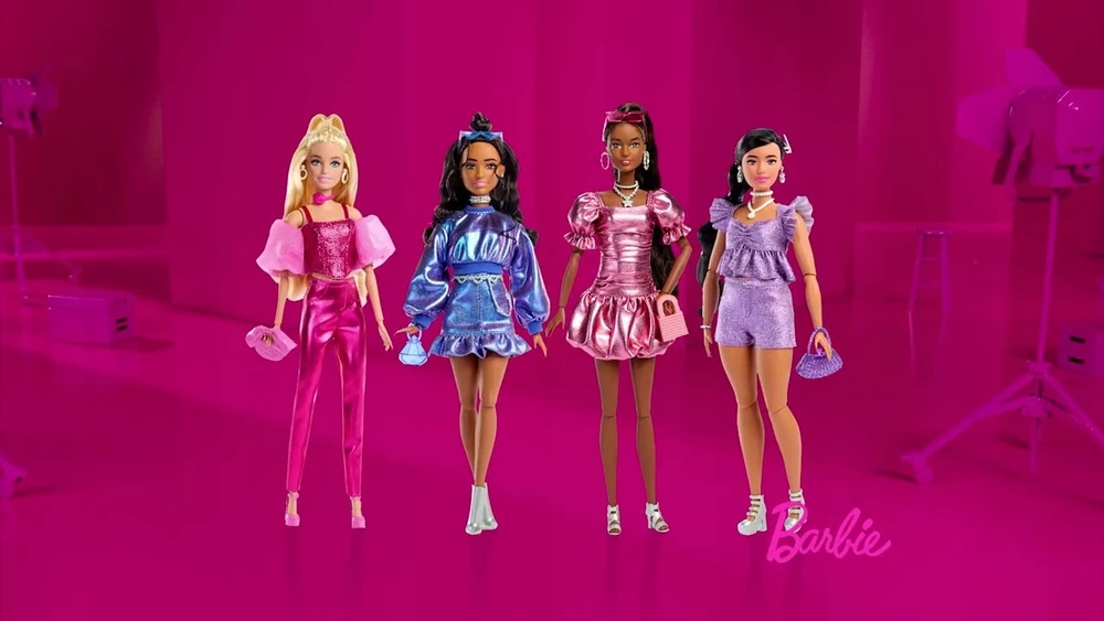Mados lėlė Barbie, violetinė