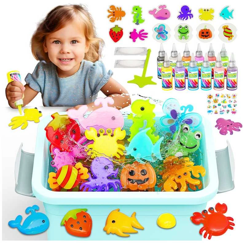 Magiškas 3D slime rinkinys gelinėms figūrėlėms kurti