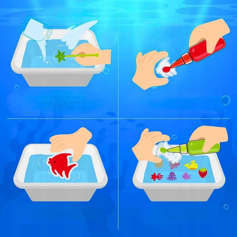 Magiškas 3D slime rinkinys gelinėms figūrėlėms kurti