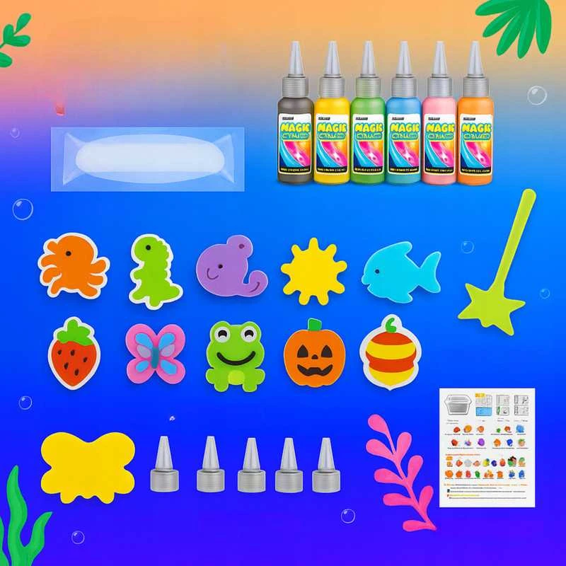 Magiškas 3D slime rinkinys gelinėms figūrėlėms kurti