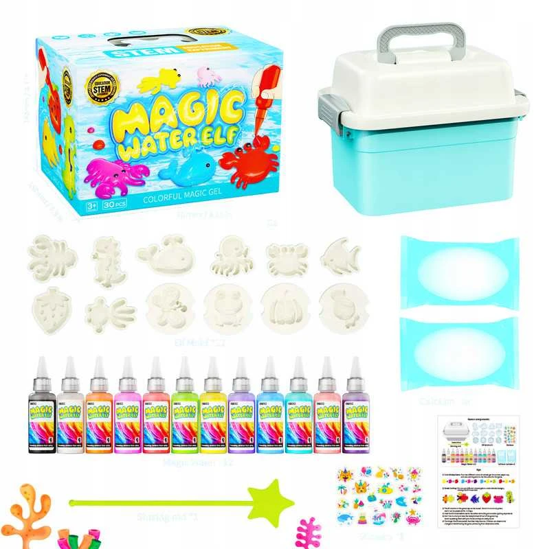 Magiškas 3D slime rinkinys gelinėms figūrėlėms kurti