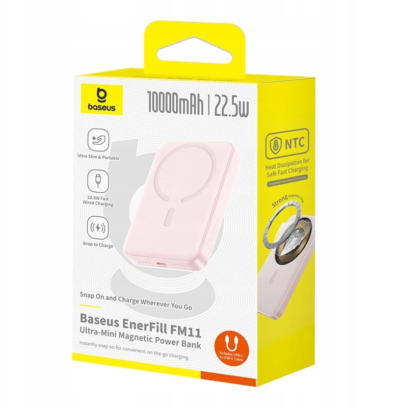 Magnetinis išorinis akumuliatorius Baseus, 10 000 mAh
