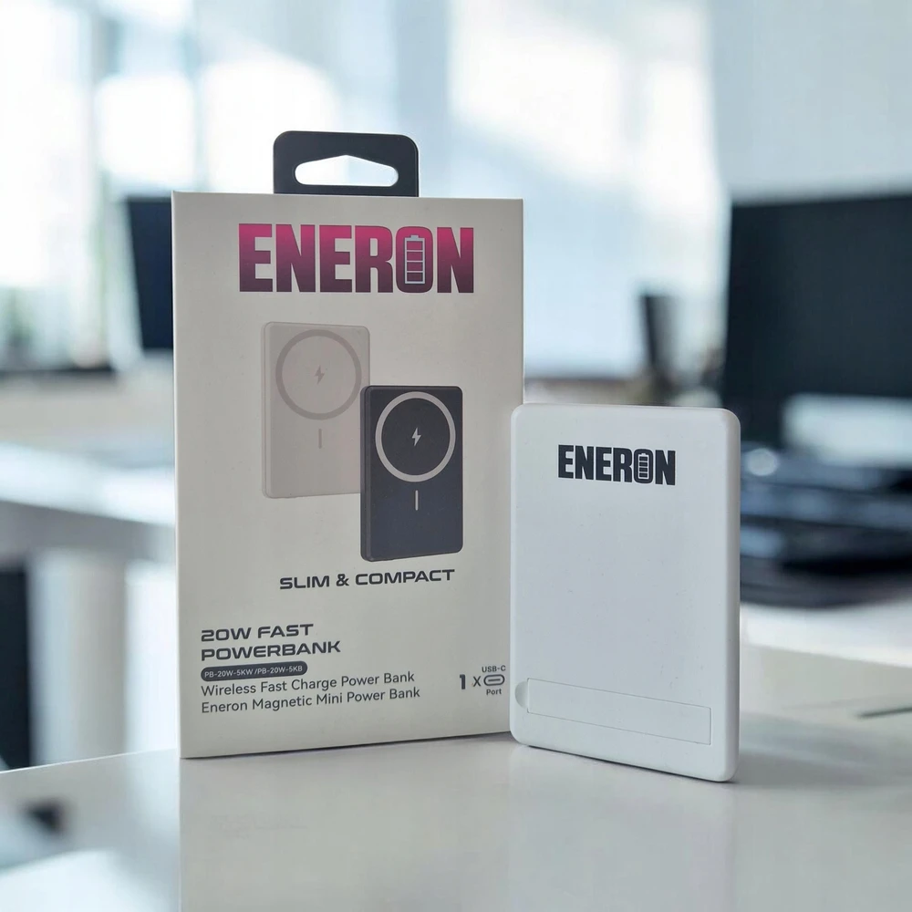 Magnetinis išorinis akumuliatorius Eneron, 5000 mAh