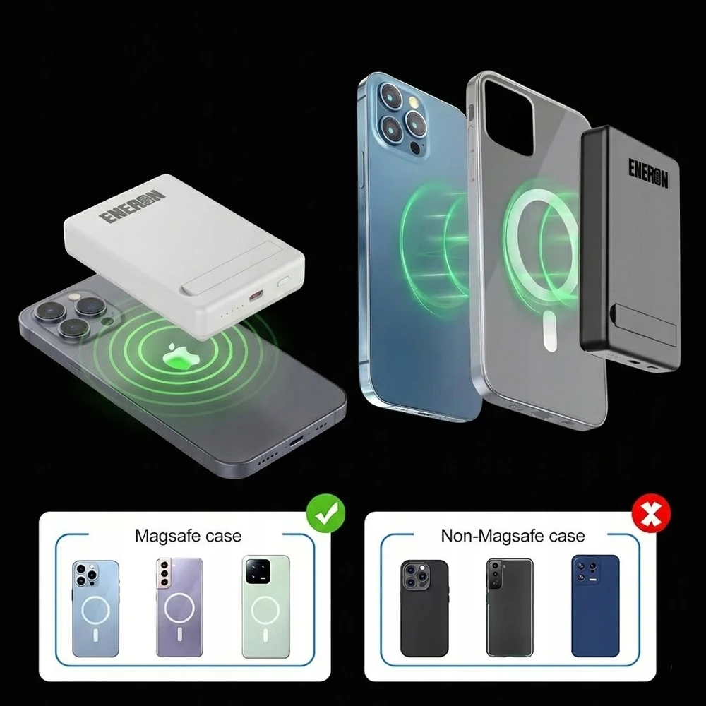 Magnetinis išorinis akumuliatorius Eneron, 5000 mAh
