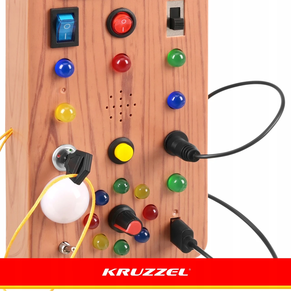 Manipuliacinė lenta su LED lemputėmis Kruzzel