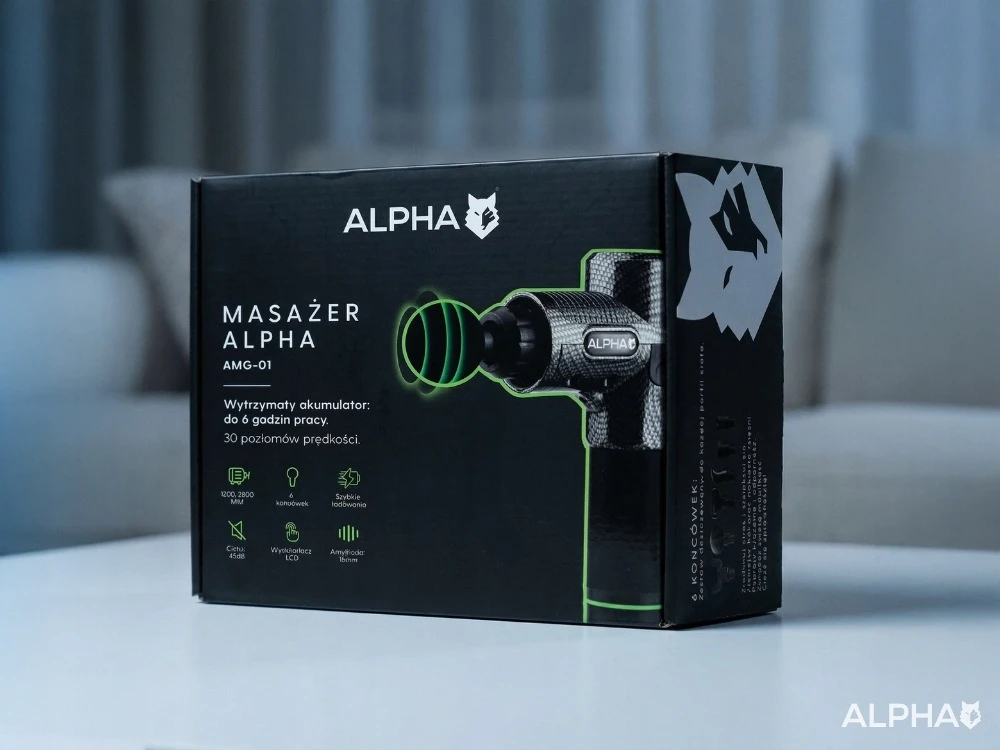 Masažuoklis ALPHA, 10 antgalių