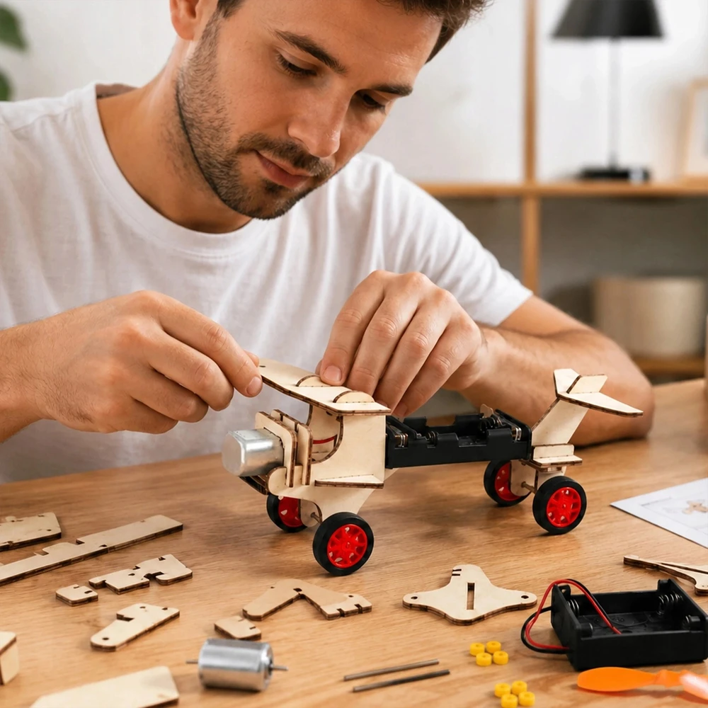 Medinis 3D lėktuvo konstruktorius Przydasie.pl