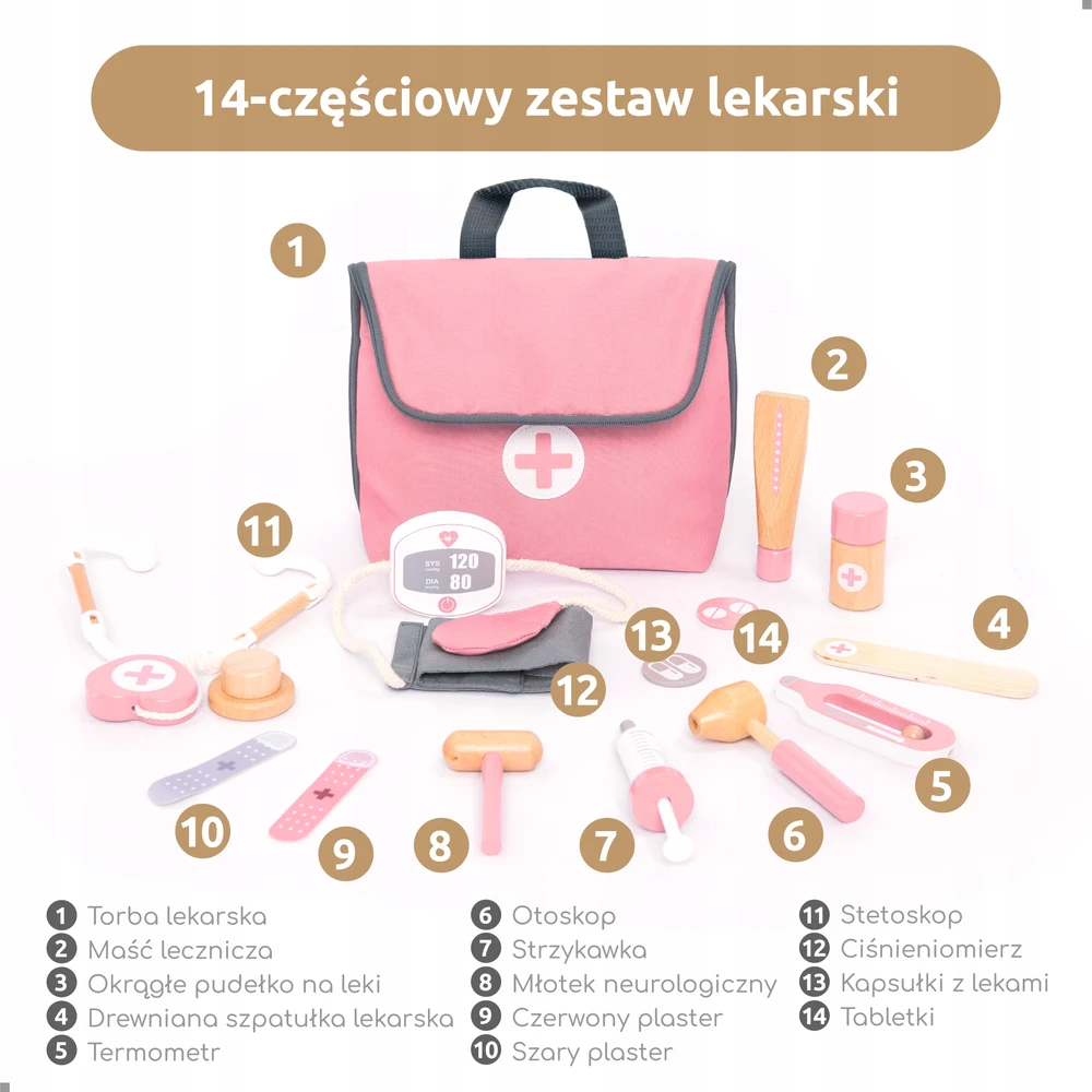 Medinis gydytojo rinkinys UMU, 14 dalių