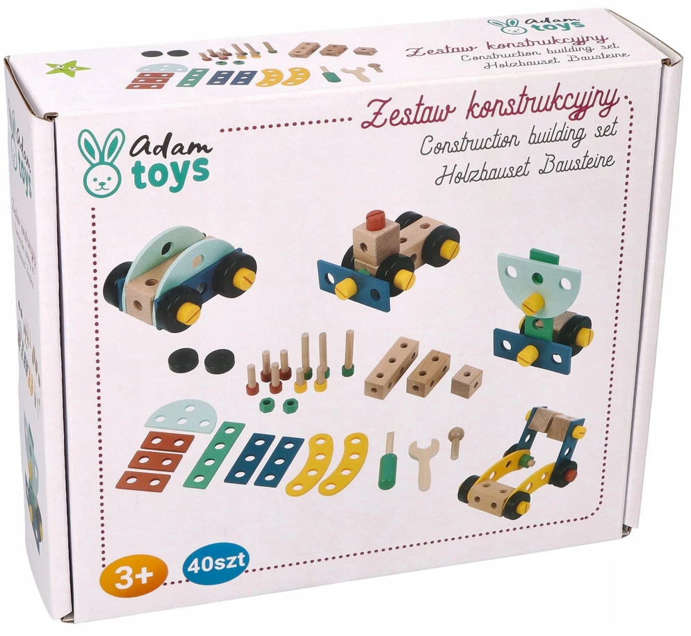 Medinis konstruktorius Adam Toys, 40 vnt.