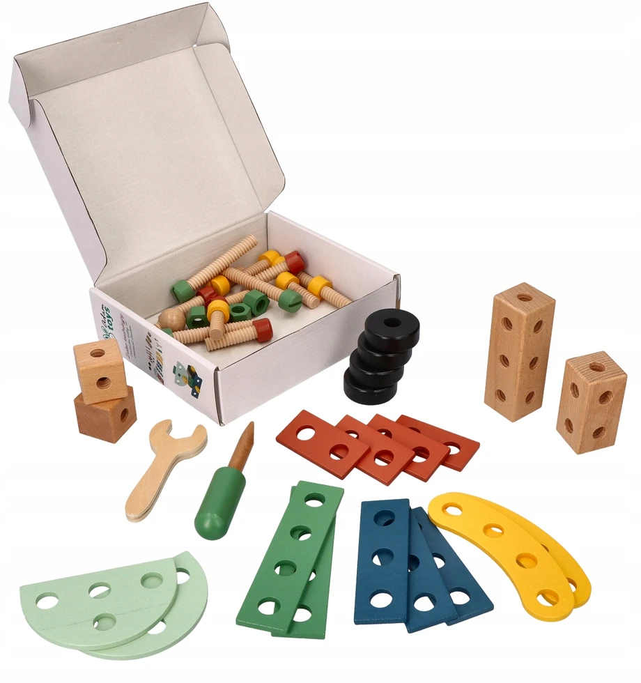 Medinis konstruktorius Adam Toys, 40 vnt.