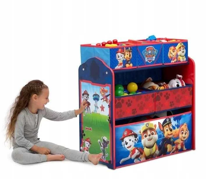 Medinis žaislų ir knygų organizatorius vaikams – „PAW Patrol“ Skye dizainas
