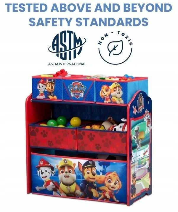 Medinis žaislų ir knygų organizatorius vaikams – „PAW Patrol“ Skye dizainas