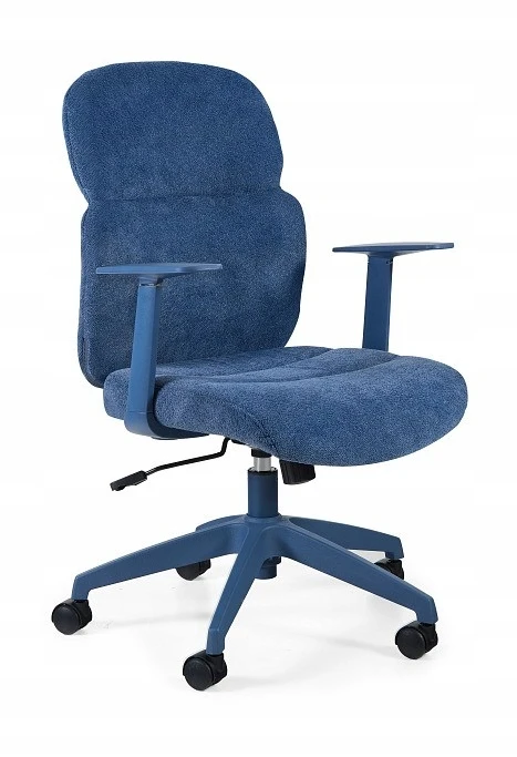 Mėlyna medžiaginė biuro kėdė Cresta su TILT mechanizmu