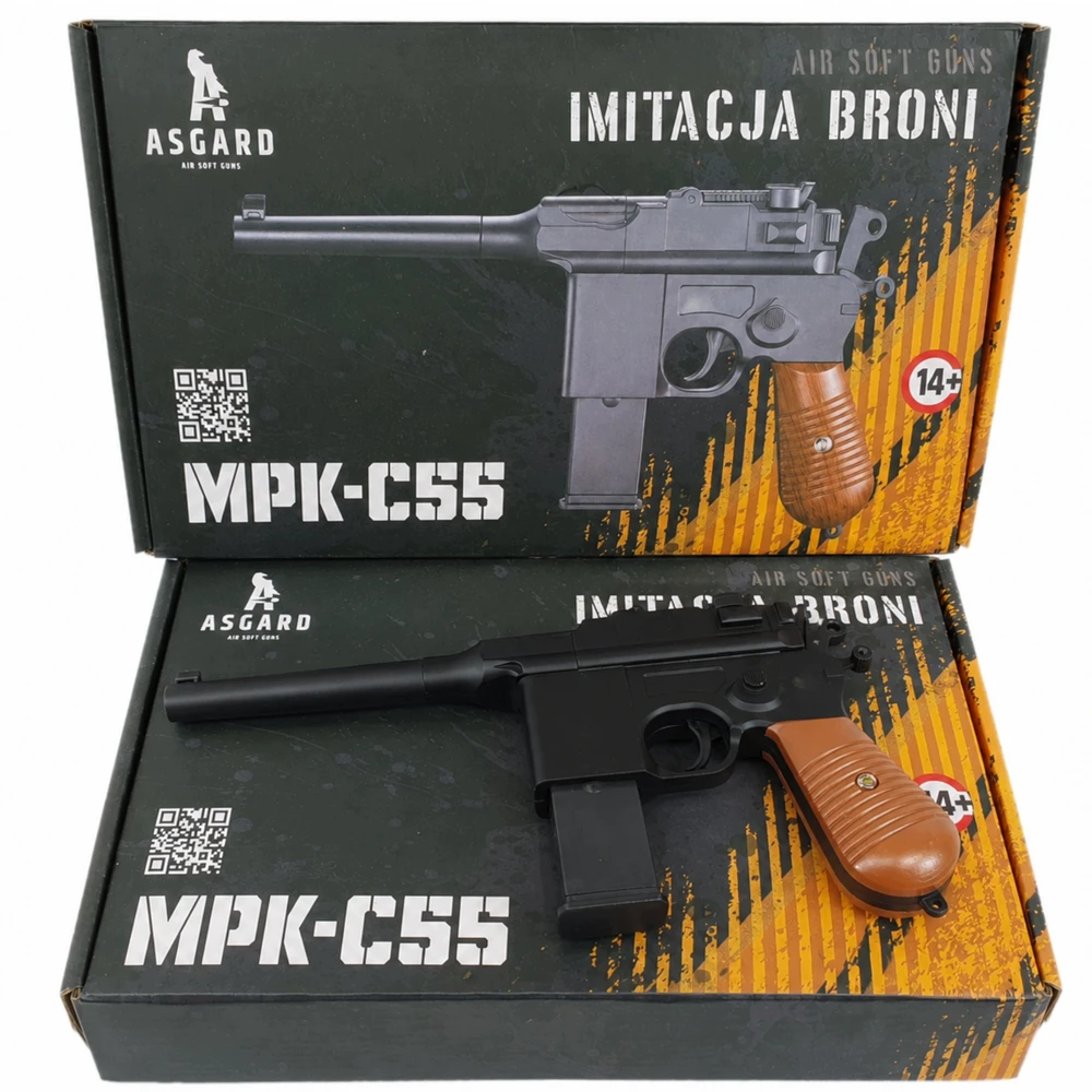 Metalinė pistoleto replika Mauser C96, 2 dėtuvės