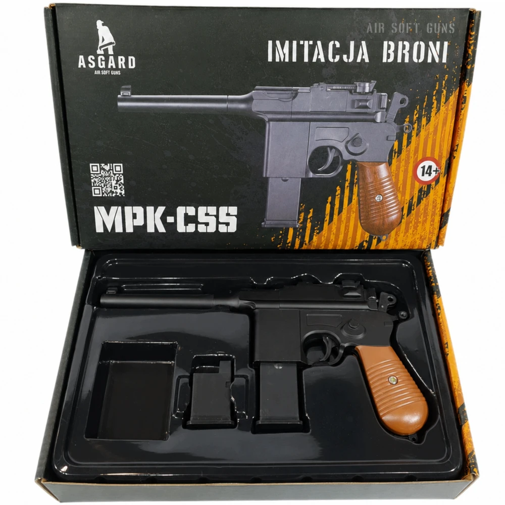 Metalinė pistoleto replika Mauser C96, 2 dėtuvės
