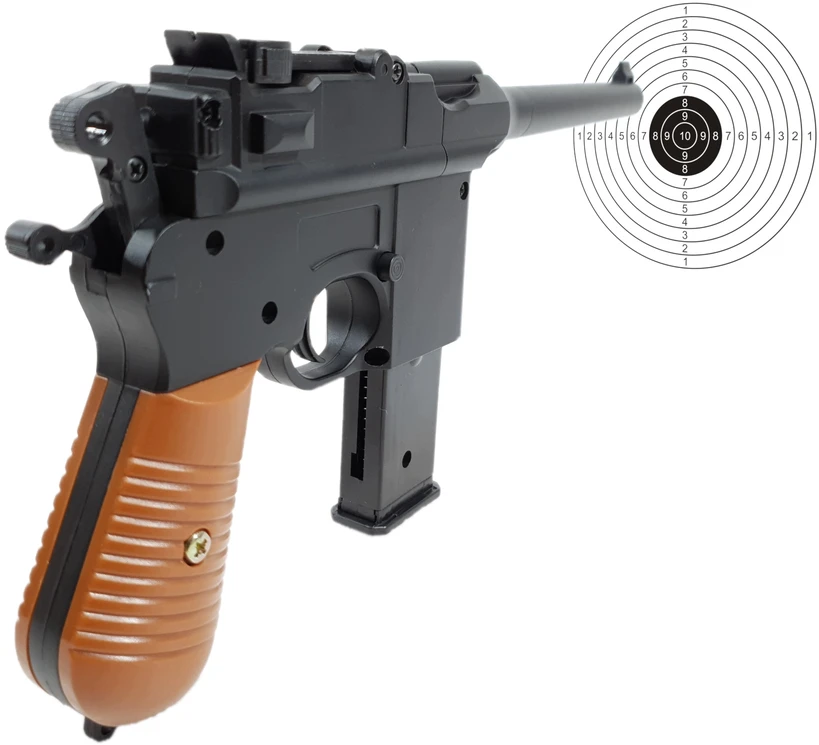 Metalinė pistoleto replika Mauser C96, 2 dėtuvės