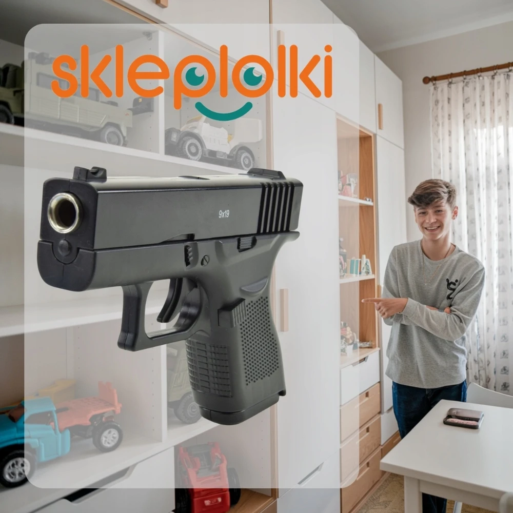 Metalinis žaislinis pistoletas Skleplolki, 800 rutuliukų