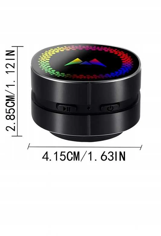 Mini „Bluetooth“ kolonėlė su kaulinio laidumo technologija, RGB apšvietimu ir siurbtuku