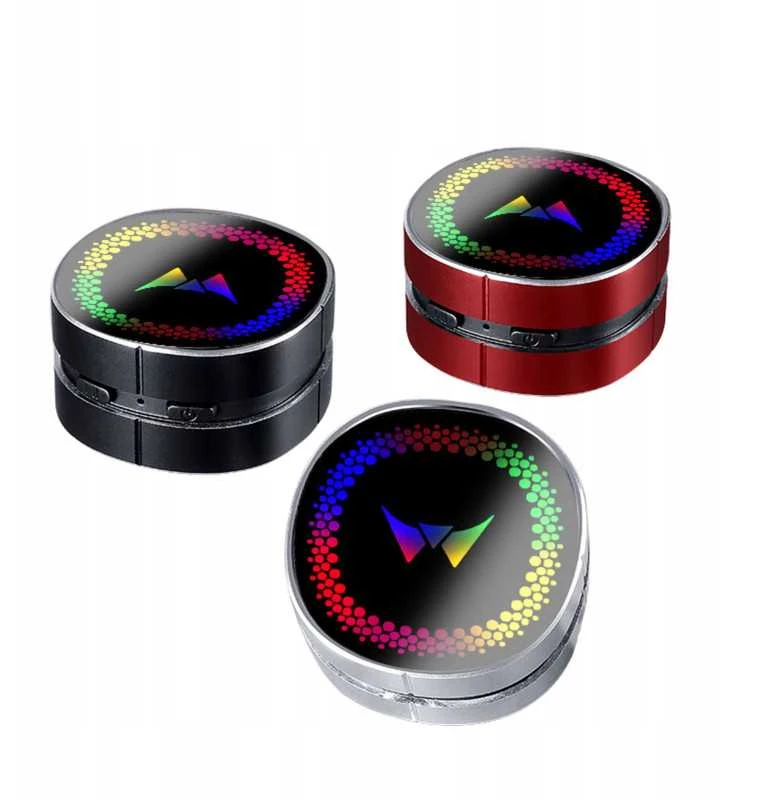 Mini „Bluetooth“ kolonėlė su kaulinio laidumo technologija, RGB apšvietimu ir siurbtuku