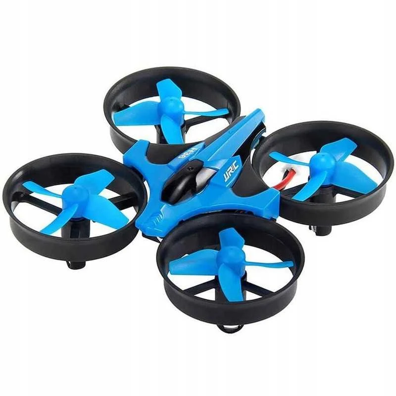 Mini dronas JJRC H36 2.4 GHz – kompaktiškas, 4 kanalų, mėlynas