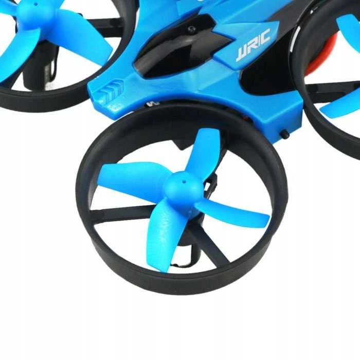Mini dronas JJRC H36 2.4 GHz – kompaktiškas, 4 kanalų, mėlynas