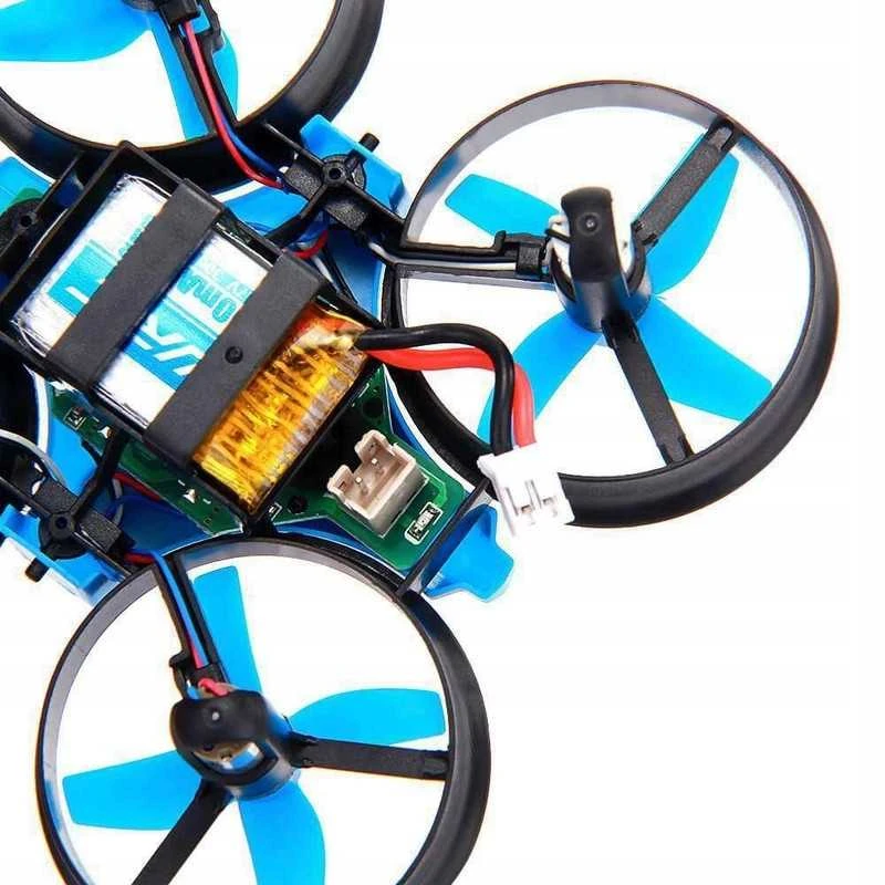 Mini dronas JJRC H36 2.4 GHz – kompaktiškas, 4 kanalų, mėlynas