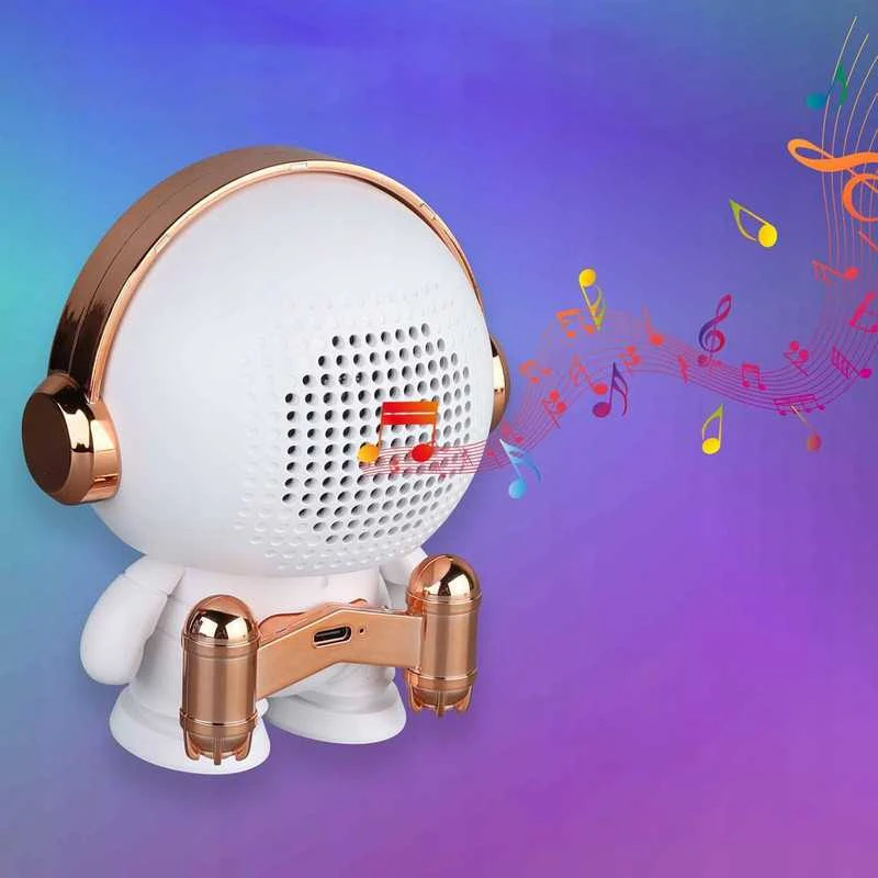 Mini išmanioji „Bluetooth“ kolonėlė su RGB LED apšvietimu „Astronaut“